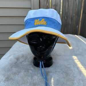 UCLA Bruins Blue Bucket Hat S/M Unisex Adjustable Summer Casual